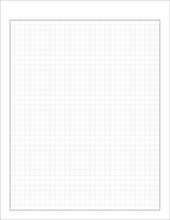 Orange Media brand GRID Paper. GREY Grid. Premium Paper. Loose Sheet Pack. (8.5" x 11") 1/4" Box Grid. LP-OM-GRID-TS-GR