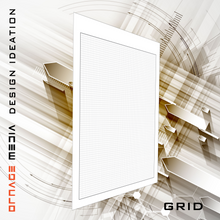 Orange Media brand GRID Paper. GREY Grid. Premium Paper. Loose Sheet Pack. (8.5" x 11") 1/8" Box Grid. LP-OM-GRID-TS-GR