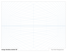 PERSPECTIVE GRID Paper. BLUE Grid. Premium Paper. Loose Sheet Pack. (8.5" x 11") 2 Point Perspective. LP-GRID-PERS-2P-BL