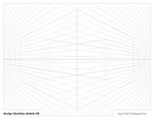 PERSPECTIVE GRID Paper. GREY Grid. Premium Paper. Loose Sheet Pack. (8.5" x 11") 2 Point Perspective. LP-GRID-PERS-2P-GR