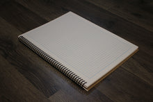 Blue Grid Sketchbook. Spiral Bound. Left Spine. Multi-Media Paper. 1/4" Box Grid. (8.5" x 11") SB-2550-LS