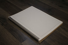 Grey Grid Sketchbook. Spiral Bound. Left Spine. Multi-Media Paper. 1/4" Box Grid. (8.5" x 11") SB-2550-LS