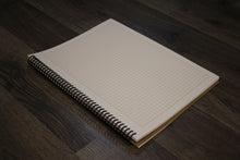 Orange Grid Sketchbook. Spiral Bound. Left Spine. Multi-Media Paper. 1/4" Box Grid. (8.5" x 11") SB-2550-LS