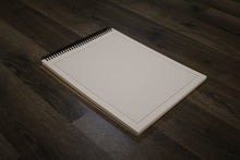 Grey Grid Sketchbook. Spiral Bound. Top Spine. Multi-Media Paper. 1/4" Box Grid. (8.5" x 11") SB-50100-TS