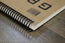 Grey Grid Sketchbook. Spiral Bound. Top Spine. Multi-Media Paper. 1/4" Box Grid. (8.5" x 11") SB-50100-TS