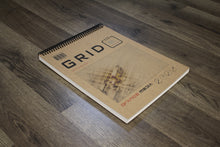 Blue Grid Sketchbook. Spiral Bound. Top Spine. Multi-Media Paper. 1/8" Box Grid. (8.5" x 11") SB-50100-TS