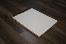 Blue Grid Sketchbook. Spiral Bound. Top Spine. Multi-Media Paper. 1/8" Box Grid. (8.5" x 11") SB-50100-TS