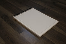 Grey Grid Sketchbook. Spiral Bound. Top Spine. Multi-Media Paper. 1/8" Box Grid. (8.5" x 11") SB-50100-TS