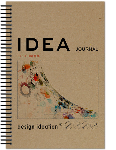 IDEA Journal Sketchbook. Spiral Bound. Journal Style. Multi-Media. (5.5