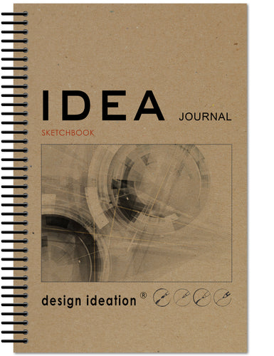 IDEA Journal Sketchbook. Spiral Bound. Journal Style. Multi-Media. (5.5