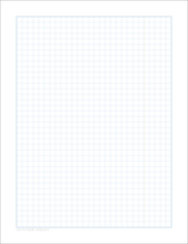 DIY GRID Sketchbook. Print License. PDF File Download. 8.5" x 11" Grid Sheet. 1/4" BOX GRID. BLUE.