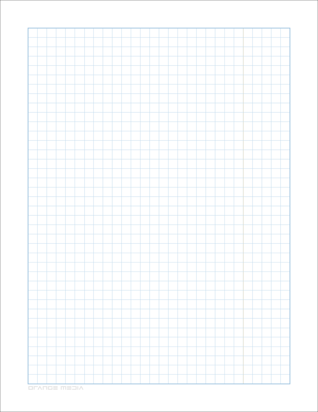 DIY GRID Sketchbook. Print License. PDF File Download. 8.5