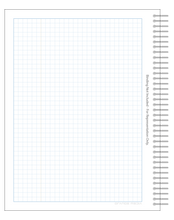 DIY GRID Sketchbook. Print License. PDF File Download. 8.5" x 11" Grid Sheet. 1/4" BOX GRID. BLUE.