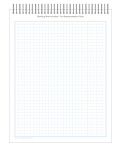 DIY GRID Sketchbook. Print License. PDF File Download. 8.5" x 11" Grid Sheet. 1/4" BOX GRID. BLUE.