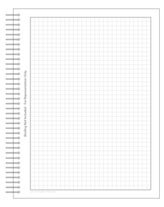 DIY GRID Sketchbook. Print License. PDF File Download. 8.5" x 11" Grid Sheet. 1/4" BOX GRID. GREY.