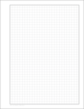 DIY GRID Sketchbook. Print License. PDF File Download. 8.5" x 11" Grid Sheet. 1/4" BOX GRID. GREY.