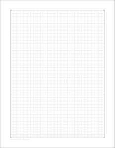 DIY GRID Sketchbook. Print License. PDF File Download. 8.5" x 11" Grid Sheet. 1/4" BOX GRID. GREY.