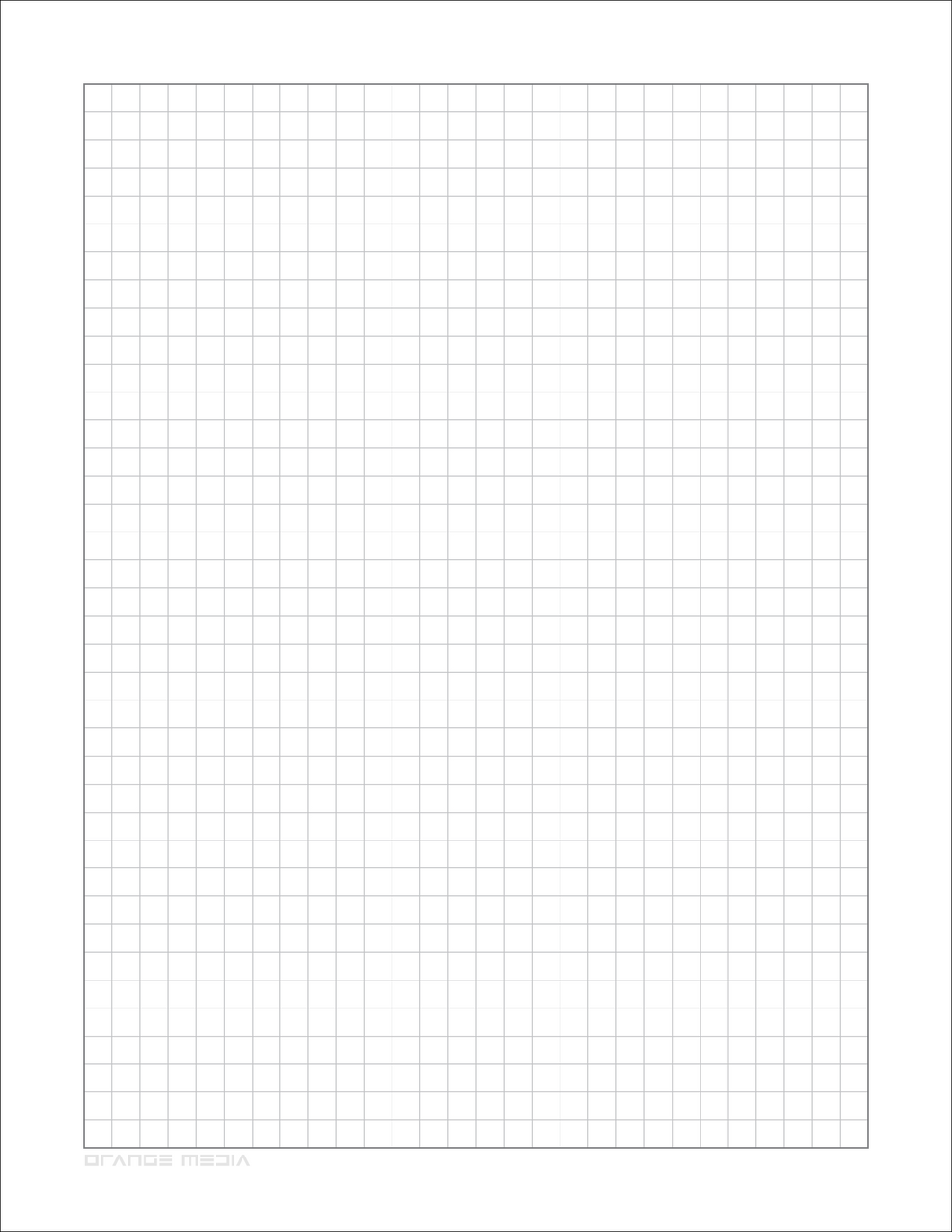 DIY GRID Sketchbook. Print License. PDF File Download. 8.5