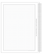 DIY GRID Sketchbook. Print License. PDF File Download. 8.5" x 11" Grid Sheet. 1/4" BOX GRID. GREY.