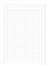 DIY GRID Sketchbook. Print License. PDF File Download. 8.5" x 11" Grid Sheet. 1/4" BOX GRID. GREY.