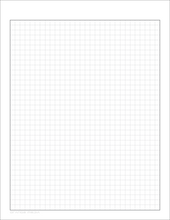 DIY GRID Sketchbook. Print License. PDF File Download. 8.5" x 11" Grid Sheet. 1/4" BOX GRID. GREY.