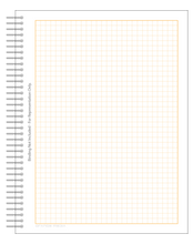DIY GRID Sketchbook. Print License. PDF File Download. 8.5" x 11" Grid Sheet. 1/4" BOX GRID. ORANGE.