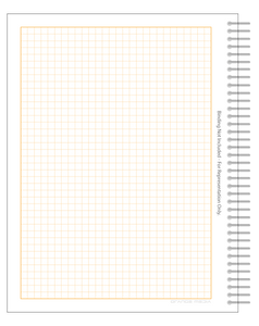 DIY GRID Sketchbook. Print License. PDF File Download. 8.5" x 11" Grid Sheet. 1/4" BOX GRID. ORANGE.