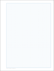 DIY GRID Sketchbook. Print License. PDF File Download. 8.5" x 11" Grid Sheet. 1/8" BOX GRID. BLUE.