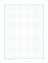 DIY GRID Sketchbook. Print License. PDF File Download. 8.5" x 11" Grid Sheet. 1/8" BOX GRID. BLUE.