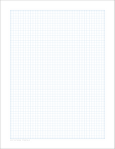 DIY GRID Sketchbook. Print License. PDF File Download. 8.5" x 11" Grid Sheet. 1/8" BOX GRID. BLUE.