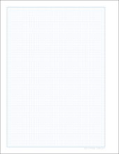 DIY GRID Sketchbook. Print License. PDF File Download. 8.5" x 11" Grid Sheet. 1/8" BOX GRID. BLUE.
