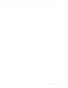 DIY GRID Sketchbook. Print License. PDF File Download. 8.5" x 11" Grid Sheet. 1/8" BOX GRID. BLUE.