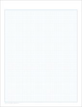 DIY GRID Sketchbook. Print License. PDF File Download. 8.5" x 11" Grid Sheet. 1/8" BOX GRID. BLUE.