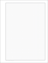 DIY GRID Sketchbook. Print License. PDF File Download. 8.5" x 11" Grid Sheet. 1/8" BOX GRID. GREY.