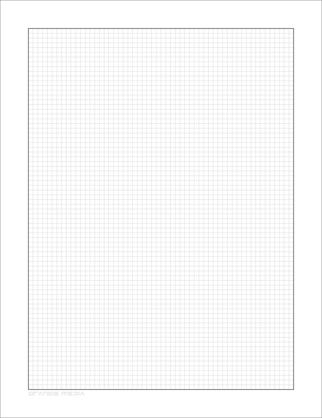 DIY GRID Sketchbook. Print License. PDF File Download. 8.5