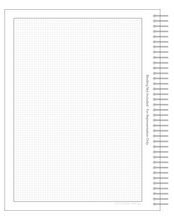 DIY GRID Sketchbook. Print License. PDF File Download. 8.5" x 11" Grid Sheet. 1/8" BOX GRID. GREY.