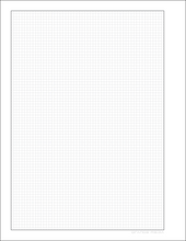 DIY GRID Sketchbook. Print License. PDF File Download. 8.5" x 11" Grid Sheet. 1/8" BOX GRID. GREY.