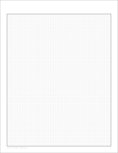 DIY GRID Sketchbook. Print License. PDF File Download. 8.5" x 11" Grid Sheet. 1/8" BOX GRID. GREY.