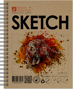 Design Ideation SKETCH. Wire Bound Sketchbook. Journal Style. Multi-Media. (8.5" x 11") WB-2550-LS