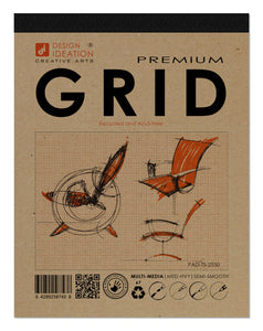 Design Ideation GRID PAD : Removable Sheet. Multi-Media. ORANGE GRID (8.5" x 11") PAD-2550-TS