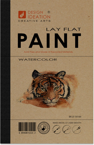 Design Ideation Lay Flat WATERCOLOR SKETCH sketchbook. Removable sheet. Multi-media. (5.5