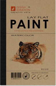 Design Ideation Lay Flat WATERCOLOR SKETCH sketchbook. Removable sheet. Multi-media. (5.5" x 8.5") LF-50100-LS