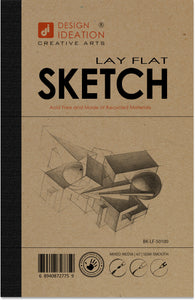 Design Ideation LAY FLAT SKETCH sketchbook. Removable sheet. Multi-media. (5.5" x 8.5") LF-50100-LS