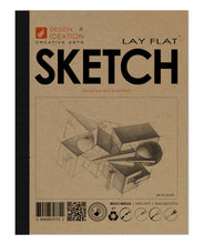 Design Ideation LAY FLAT SKETCH sketchbook. Removable sheet. Multi-media. (8.5" x 11") LF-50100-LS