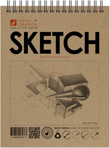 Design Ideation SKETCH. Wire Bound Sketchbook. Multi-Media. (8.5" x 11") WB-2550-TS