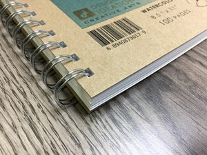 Design Ideation WATERCOLOR SKETCH. Wire Bound Sketchbook. Journal Style. Multi-Media. (8.5" x 11") WB-50100-LS