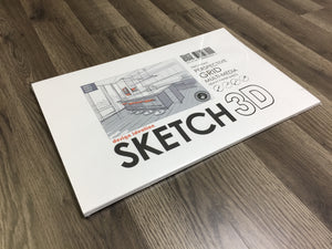 Design Ideation PERSPECTIVE GRID PAD. Removable Sheet. Multi-Media. 2 Point. Grey. (11" X 17") PAD-2550-TS