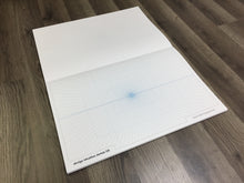 PERSPECTIVE GRID PAD. Removable Sheet. Multi-Media. 1 Point. Blue. (11" X 17")
