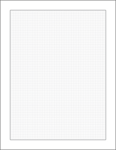 Lay Flat Grid Sketchbook: Removable Sheets, GREY Grid Paper. Creative Project. (8.5" x 11") GRID-LF-OM-18-BOX-GR-50100