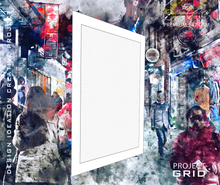 Lay Flat Grid Sketchbook: Removable Sheets, GREY Grid Paper. Creative Project. (8.5" x 11") GRID-LF-OM-18-BOX-GR-50100